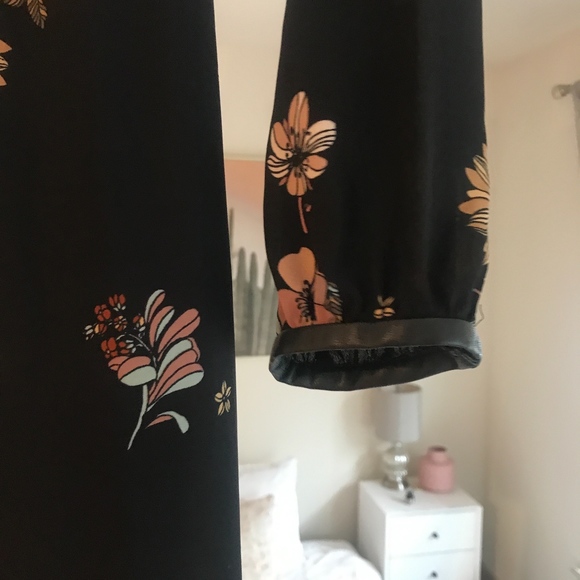 Who What Wear Floral High Low Dress - Picture 4 of 6